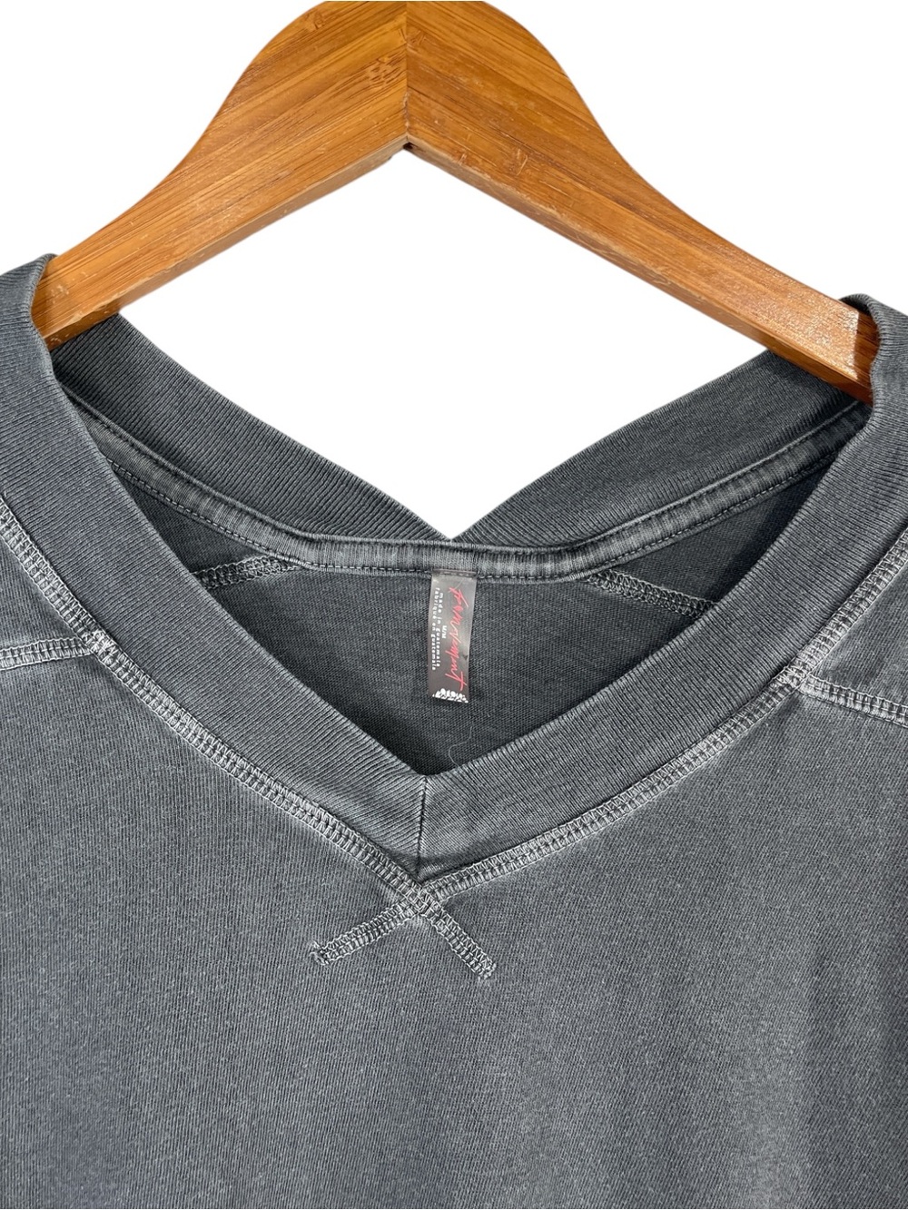 Free People Movement All Star Layer in Faded or Washed Black Size Medium - Picture 5 of 9
